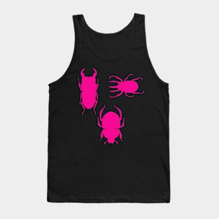 Beetles - hot pink Tank Top